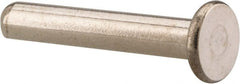 RivetKing - 1/8" Body Diam, Flat Stainless Steel Solid Rivet - 3/4" Length Under Head, Grade 18-8 - Exact Tooling