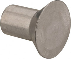 RivetKing - 3/16" Body Diam, Countersunk Aluminum Solid Rivet - 5/16" Length Under Head, Grade 1100F, 78° Countersunk Head Angle - Exact Tooling