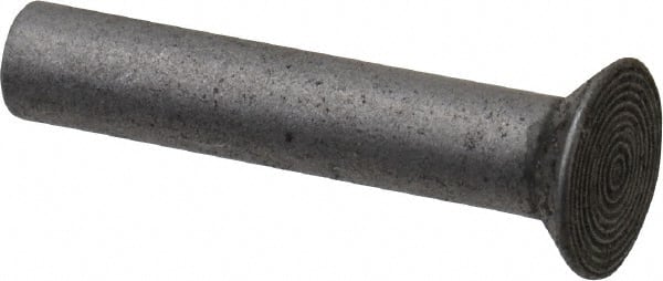 RivetKing - 3/16" Body Diam, Countersunk Uncoated Steel Solid Rivet - 1" Length Under Head, 90° Countersunk Head Angle - Exact Tooling