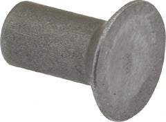 RivetKing - 1/4" Body Diam, Countersunk Steel Solid Rivet - 1/2" Length Under Head, 90° Countersunk Head Angle - Exact Tooling
