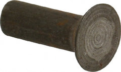 RivetKing - 1/4" Body Diam, Countersunk Uncoated Steel Solid Rivet - 3/4" Length Under Head, 90° Countersunk Head Angle - Exact Tooling