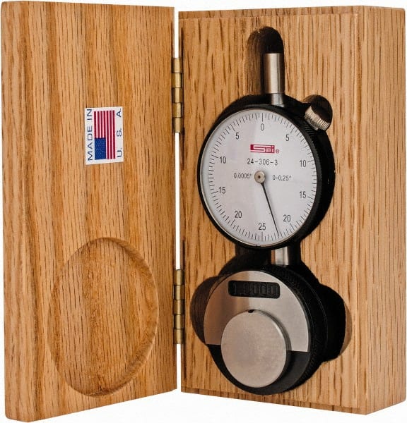 SPI - 1.45" Wide x 1" High, Zero Setter - 0.0005 Inch Graduation, Includes Indicator - Exact Tooling