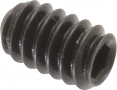 Holo-Krome - #10-24 UNC, 5/16" OAL, Cup Point Set Screw - Grade 8 Alloy Steel, 3/32" Key - Exact Tooling