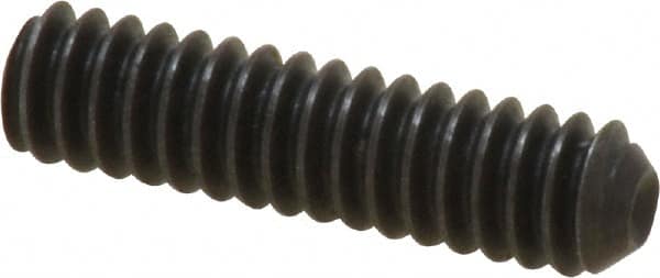 Holo-Krome - #10-24 UNC, 3/4" OAL, Cup Point Set Screw - Grade 8 Alloy Steel, 3/32" Key - Exact Tooling