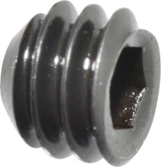 Holo-Krome - 1/4-20 UNC, 3/16" OAL, Cup Point Set Screw - Grade 8 Alloy Steel, 1/8" Key - Exact Tooling