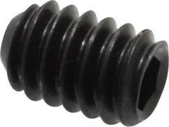 Holo-Krome - 1/4-20 UNC, 3/8" OAL, Cup Point Set Screw - Grade 8 Alloy Steel, 1/8" Key - Exact Tooling