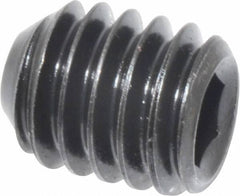 Holo-Krome - 5/16-18 UNC, 3/8" OAL, Cup Point Set Screw - Grade 8 Alloy Steel, 5/32" Key - Exact Tooling