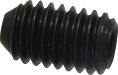 Holo-Krome - 3/8-16 UNC, 5/8" OAL, Cup Point Set Screw - Grade 8 Alloy Steel, 3/16" Key - Exact Tooling