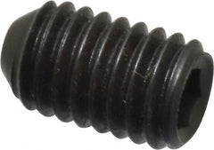 Holo-Krome - #10-32 UNF, 5/16" OAL, Cup Point Set Screw - Grade 8 Alloy Steel, 3/32" Key - Exact Tooling