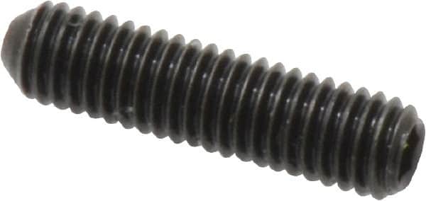 Holo-Krome - #10-32 UNF, 3/4" OAL, Cup Point Set Screw - Grade 8 Alloy Steel, 3/32" Key - Exact Tooling