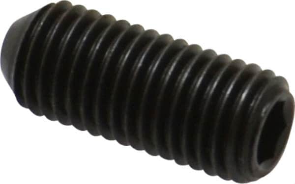 Holo-Krome - 5/16-24 UNF, 3/4" OAL, Cup Point Set Screw - Grade 8 Alloy Steel, 5/32" Key - Exact Tooling