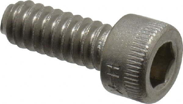 Holo-Krome - #10-24 UNC Hex Socket Drive, Socket Cap Screw - Grade 18-8 Stainless Steel, Passivated Finish, Fully Threaded, 1/2" Length Under Head - Exact Tooling