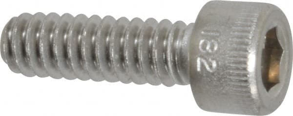 Holo-Krome - #10-24 UNC Hex Socket Drive, Socket Cap Screw - Grade 18-8 Stainless Steel, Passivated Finish, Fully Threaded, 5/8" Length Under Head - Exact Tooling