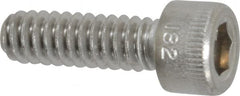 Holo-Krome - #10-24 UNC Hex Socket Drive, Socket Cap Screw - Grade 18-8 Stainless Steel, Passivated Finish, Fully Threaded, 5/8" Length Under Head - Exact Tooling