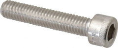 Holo-Krome - #10-32 UNF Hex Socket Drive, Socket Cap Screw - Grade 18-8 Stainless Steel, Passivated Finish, Fully Threaded, 1" Length Under Head - Exact Tooling