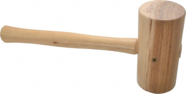 Garland - 1-3/4 Lb Head Wooden Mallet - 14" Long Wood Handle - Exact Tooling