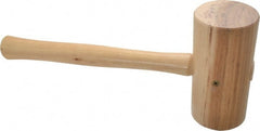 Garland - 1-3/4 Lb Head Wooden Mallet - 14" Long Wood Handle - Exact Tooling