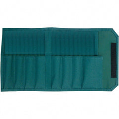 Wiha - General Purpose Holster with 8 Pockets - Canvas, Green, 12" Wide x 7-3/4" High x 7-3/4" Deep - Exact Tooling