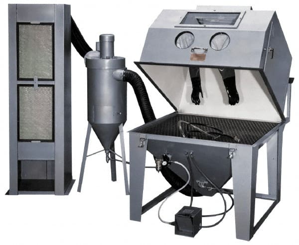 Trinco - 53" Wide x 71" High x 77" Deep Blaster with Collector - Working Dimensions 48" Wide x 31" High x 48" Deep - Exact Tooling