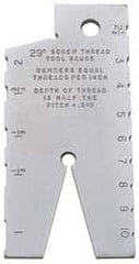 SPI - Steel Acme Thread Screw Checker - 10 Thread per Inch, 29° (Included Angle) Thread Angle - Exact Tooling