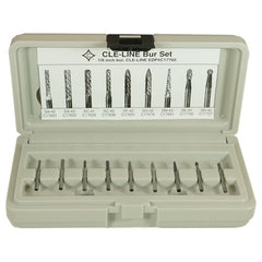 9 Piece Solid Carbide Bur Set - Includes: SA–42, SA–43, SC–41, SC–42, SD–42, SE–41, SF–42, SG–42, SM–43 - Exact Tooling