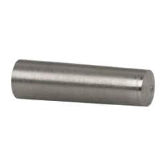 Value Collection - Size 3, 0.2034" Small End Diam, 0.219" Large End Diam, Passivated Stainless Steel Taper Pin - Grade 303, 18-8, 3/4" OAL, 3/4 Pin Length - Exact Tooling
