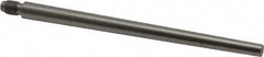 Value Collection - Size 5, 0.287" Large End Diam, Uncoated Steel 1/4-28 Threaded Taper Pin - Grade C-12L14, 4 Pin Length - Exact Tooling