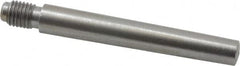 Value Collection - Size 6, 0.339" Large End Diam, Uncoated Steel 5/16-24 Threaded Taper Pin - Grade C-12L14, 2-1/4 Pin Length - Exact Tooling