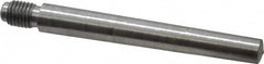 Value Collection - Size 6, 0.339" Large End Diam, Uncoated Steel 5/16-24 Threaded Taper Pin - Grade C-12L14, 2-1/2 Pin Length - Exact Tooling