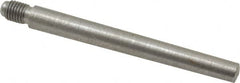 Value Collection - Size 6, 0.339" Large End Diam, Uncoated Steel 5/16-24 Threaded Taper Pin - Grade C-12L14, 3 Pin Length - Exact Tooling
