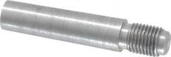 Value Collection - Size 7, 0.407" Large End Diam, Uncoated Steel 3/8-24 Threaded Taper Pin - Grade C-12L14, 1-1/2 Pin Length - Exact Tooling