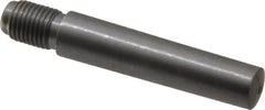 Value Collection - Size 7, 0.407" Large End Diam, Uncoated Steel 3/8-24 Threaded Taper Pin - Grade C-12L14, 1-3/4 Pin Length - Exact Tooling