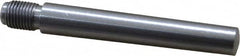 Value Collection - Size 7, 0.407" Large End Diam, Uncoated Steel 3/8-24 Threaded Taper Pin - Grade C-12L14, 2-1/2 Pin Length - Exact Tooling