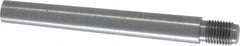 Value Collection - Size 7, 0.407" Large End Diam, Uncoated Steel 3/8-24 Threaded Taper Pin - Grade C-12L14, 3 Pin Length - Exact Tooling