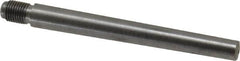 Value Collection - Size 7, 0.407" Large End Diam, Uncoated Steel 3/8-24 Threaded Taper Pin - Grade C-12L14, 3-1/2 Pin Length - Exact Tooling