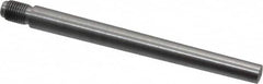 Value Collection - Size 7, 0.407" Large End Diam, Uncoated Steel 3/8-24 Threaded Taper Pin - Grade C-12L14, 4 Pin Length - Exact Tooling