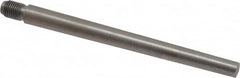 Value Collection - Size 7, 0.407" Large End Diam, Uncoated Steel 3/8-24 Threaded Taper Pin - Grade C-12L14, 4-1/2 Pin Length - Exact Tooling