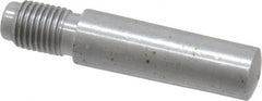 Value Collection - Size 8, 0.49" Large End Diam, Uncoated Steel 7/16-20 Threaded Taper Pin - Grade C-12L14, 1-1/2 Pin Length - Exact Tooling