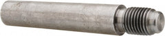 Value Collection - Size 8, 0.49" Large End Diam, Uncoated Steel 7/16-20 Threaded Taper Pin - Grade C-12L14, 2-1/4 Pin Length - Exact Tooling