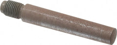 Value Collection - Size 8, 0.49" Large End Diam, Uncoated Steel 7/16-20 Threaded Taper Pin - Grade C-12L14, 2-1/2 Pin Length - Exact Tooling