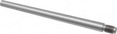 Value Collection - Size 8, 0.49" Large End Diam, Uncoated Steel 7/16-20 Threaded Taper Pin - Grade C-12L14, 6 Pin Length - Exact Tooling