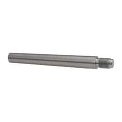 Value Collection - Size 9, 0.589" Large End Diam, Uncoated Steel 1/2-20 Threaded Taper Pin - Grade C-12L14, 4-1/2 Pin Length - Exact Tooling
