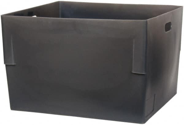 Bayhead Products - Gray Polyethylene Tote Container - Nesting, 26" Long x 22" Wide x 17" High - Exact Tooling