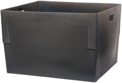 Bayhead Products - Gray Polyethylene Tote Container - Nesting, 26" Long x 22" Wide x 17" High - Exact Tooling