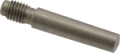 Value Collection - Size 4, 0.248" Large End Diam, Passivated Stainless Steel 1/4-28 Threaded Taper Pin - Grade 303, 18-8, 1 Pin Length - Exact Tooling