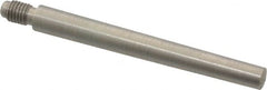 Value Collection - Size 5, 0.287" Large End Diam, Passivated Stainless Steel 1/4-28 Threaded Taper Pin - Grade 303, 18-8, 2-1/2 Pin Length - Exact Tooling
