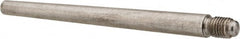 Value Collection - Size 6, 0.339" Large End Diam, Passivated Stainless Steel 5/16-24 Threaded Taper Pin - Grade 303, 18-8, 4 Pin Length - Exact Tooling