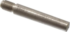 Value Collection - Size 7, 0.407" Large End Diam, Passivated Stainless Steel 3/8-24 Threaded Taper Pin - Grade 303, 18-8, 2-1/2 Pin Length - Exact Tooling