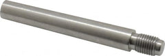 Value Collection - Size 8, 0.49" Large End Diam, Passivated Stainless Steel 7/16-20 Threaded Taper Pin - Grade 303, 18-8, 3 Pin Length - Exact Tooling