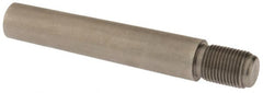 Value Collection - Size 10, 0.704" Large End Diam, Passivated Stainless Steel 5/8-18 Threaded Taper Pin - Grade 303, 18-8, 3-1/2 Pin Length - Exact Tooling